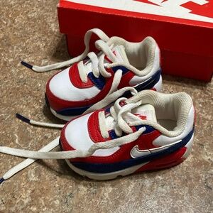 NIKE Air Max baby Red, White and Blue Sneakers. 4c